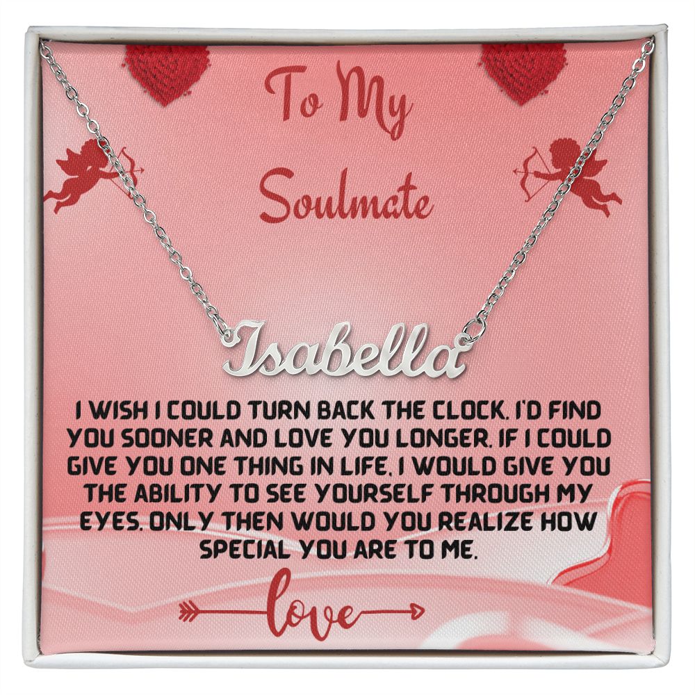 Custom Name Necklace With Message Card - Shopping Therapy, LLC Jewelry