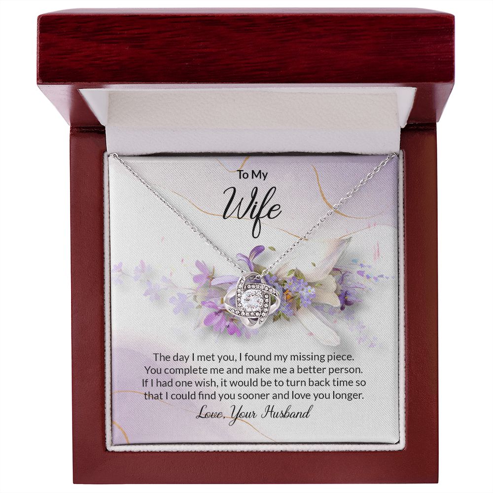 Love you Longer Love knot Necklace For Wife - Shopping Therapy, LLC Jewelry
