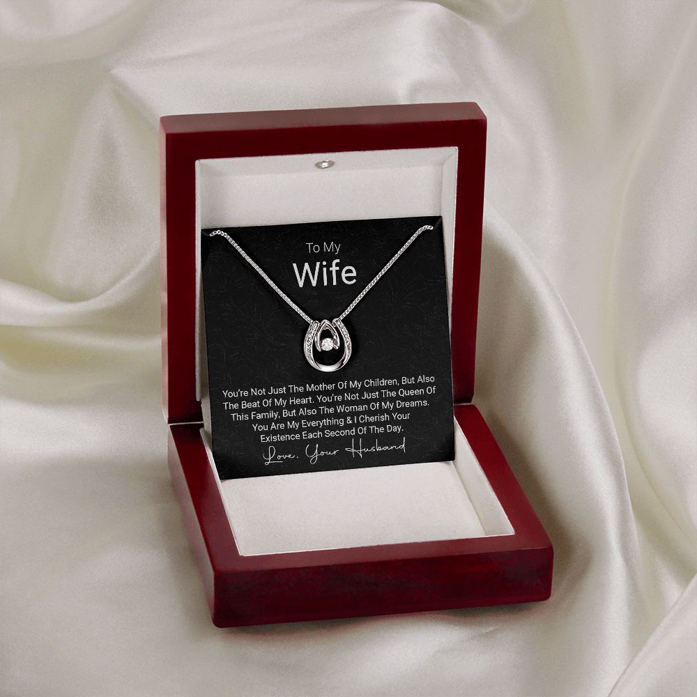 Lucky In Love Necklace For Wife - Shopping Therapy, LLC Jewelry