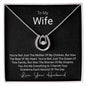My Everything Lucky In Love Necklace For Wife - Shopping Therapy Two Tone Box Jewelry