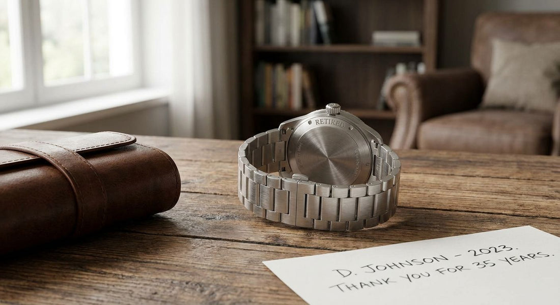 Personalized watches for retirement gifts