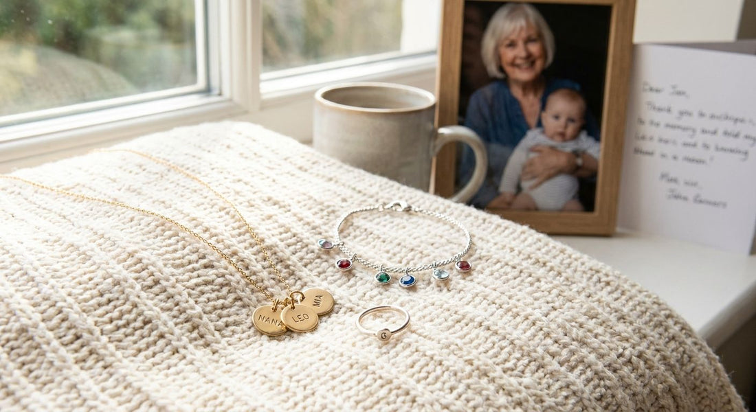 Personalized jewelry gifts for new grandmothers