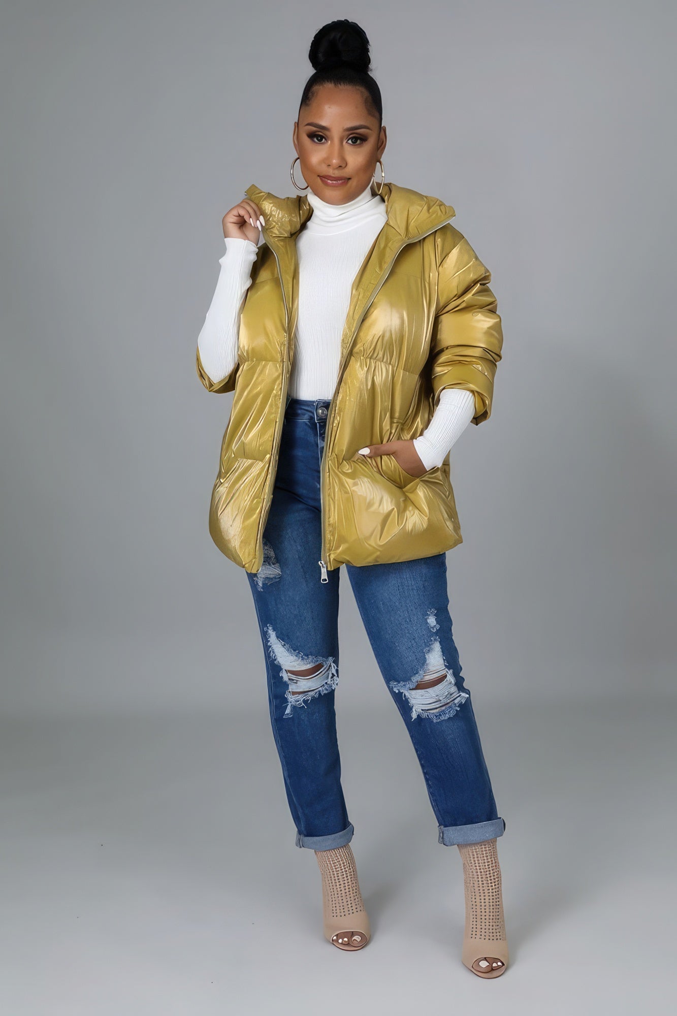 Light Mustard Bomber Jacket-Lightweight & Durable - Shopping Therapy, LLC bomber jacket