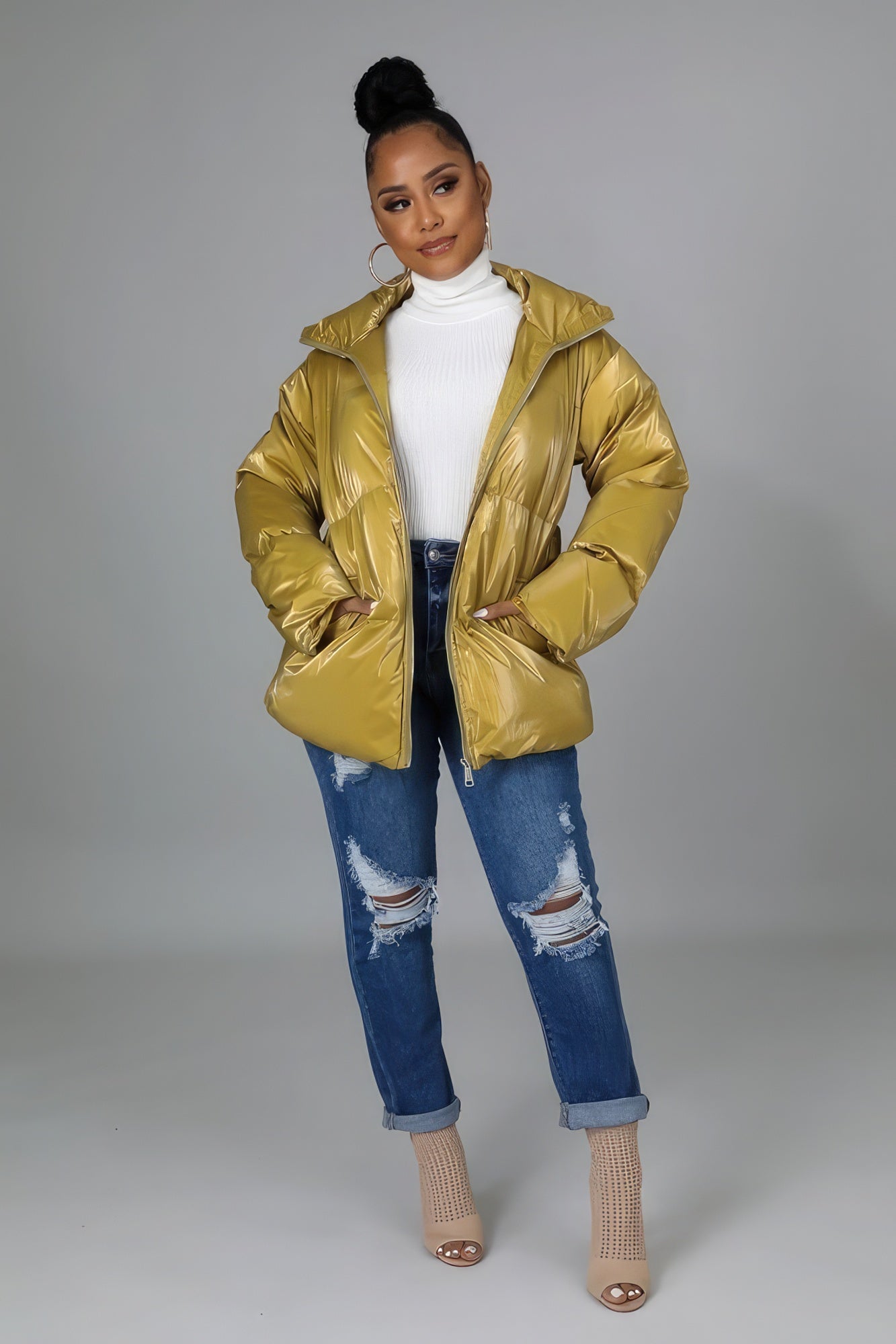 Light Mustard Bomber Jacket-Lightweight & Durable