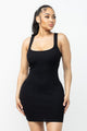 Classic Black Open Back Sleeveless Mini Dress | Chic & Versatile