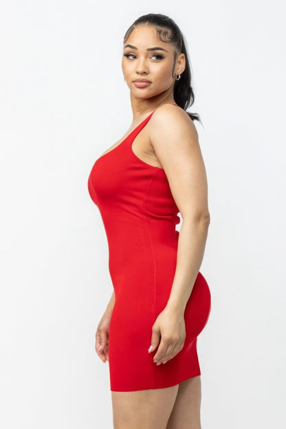 Bold Red Open Back Sleeveless Mini Dress | Chic & Vibrant Style