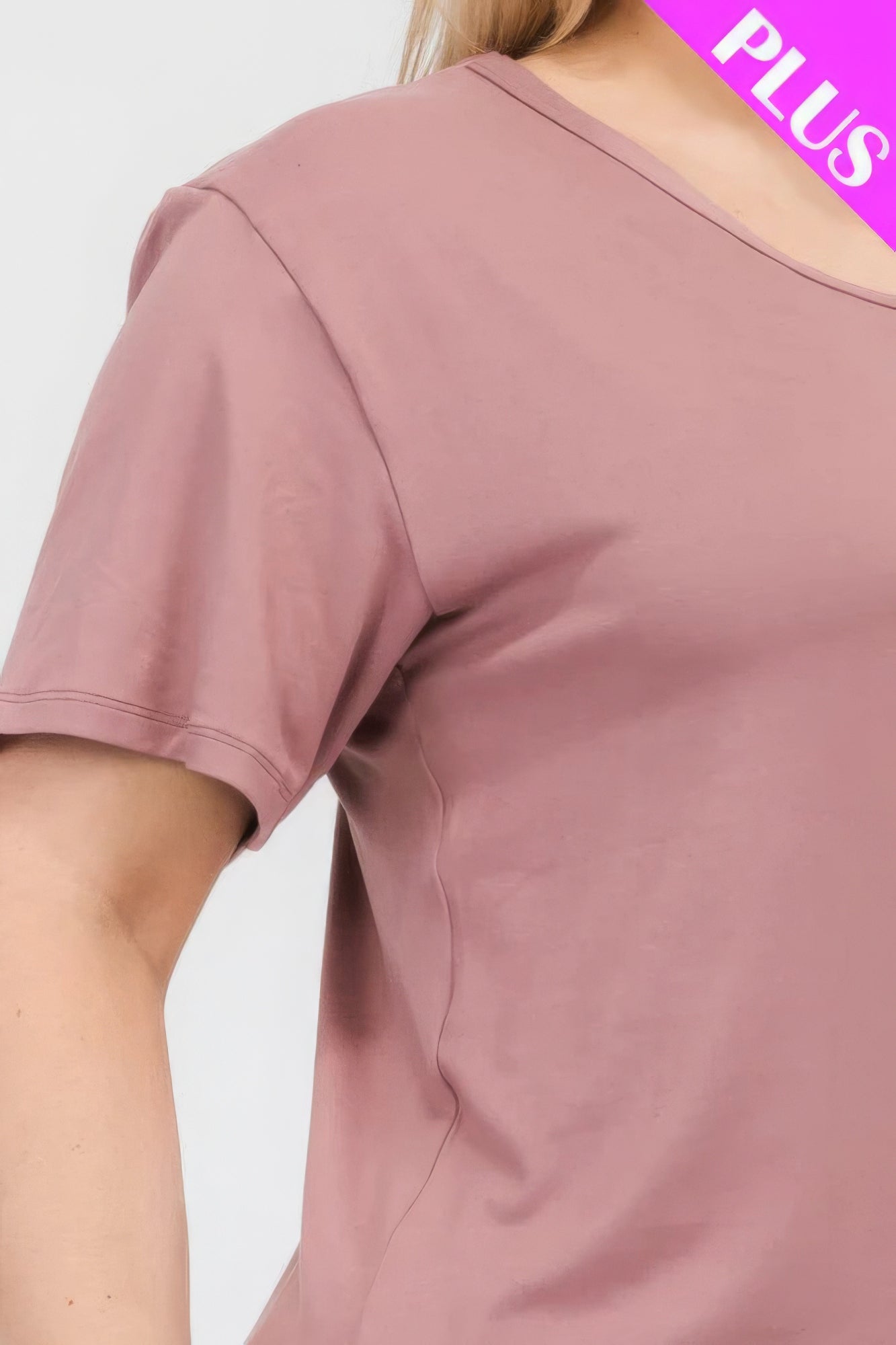 Rose Plus Size 3/4 Sleeve T-Shirt