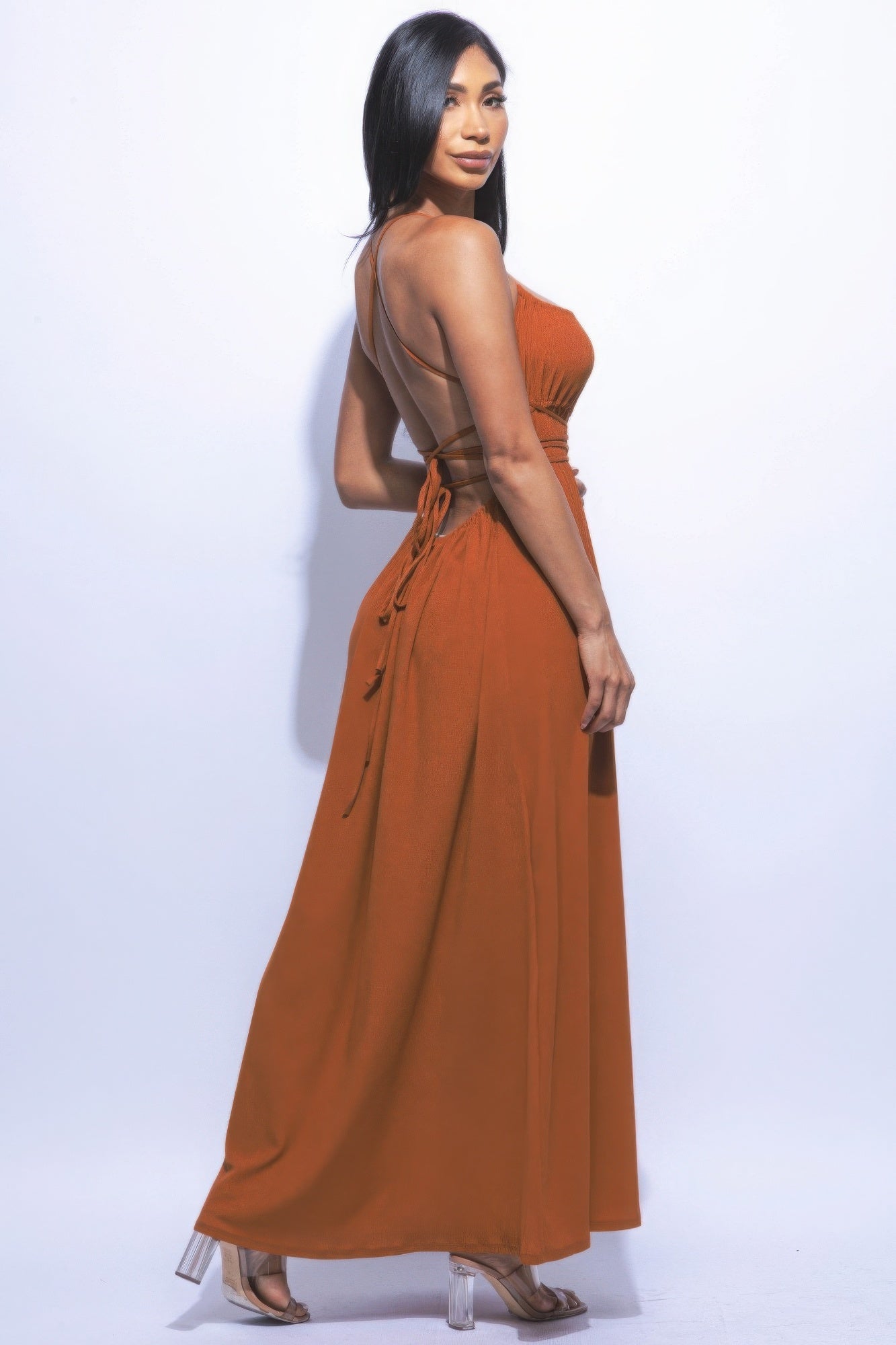 Mocha Spaghetti Strap Maxi Dress | Stylish & Comfortable