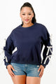 Casual Sweatshirt With Bow