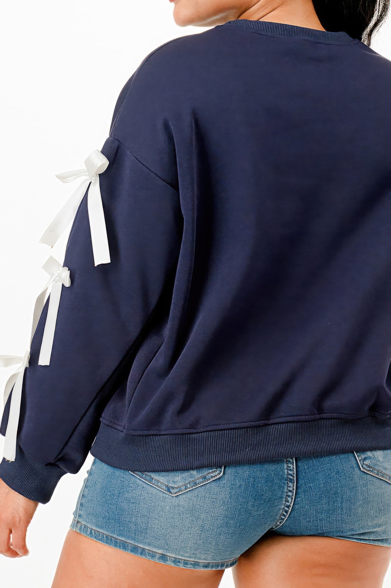 Casual Sweatshirt With Bow