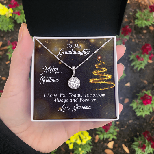 Granddaughter Christmas Pendant Necklace