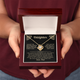 Love Knot Necklace – “Your Biggest Fan” Daughter Gift | Cubic Zirconia Pendant & Adjustable Chain