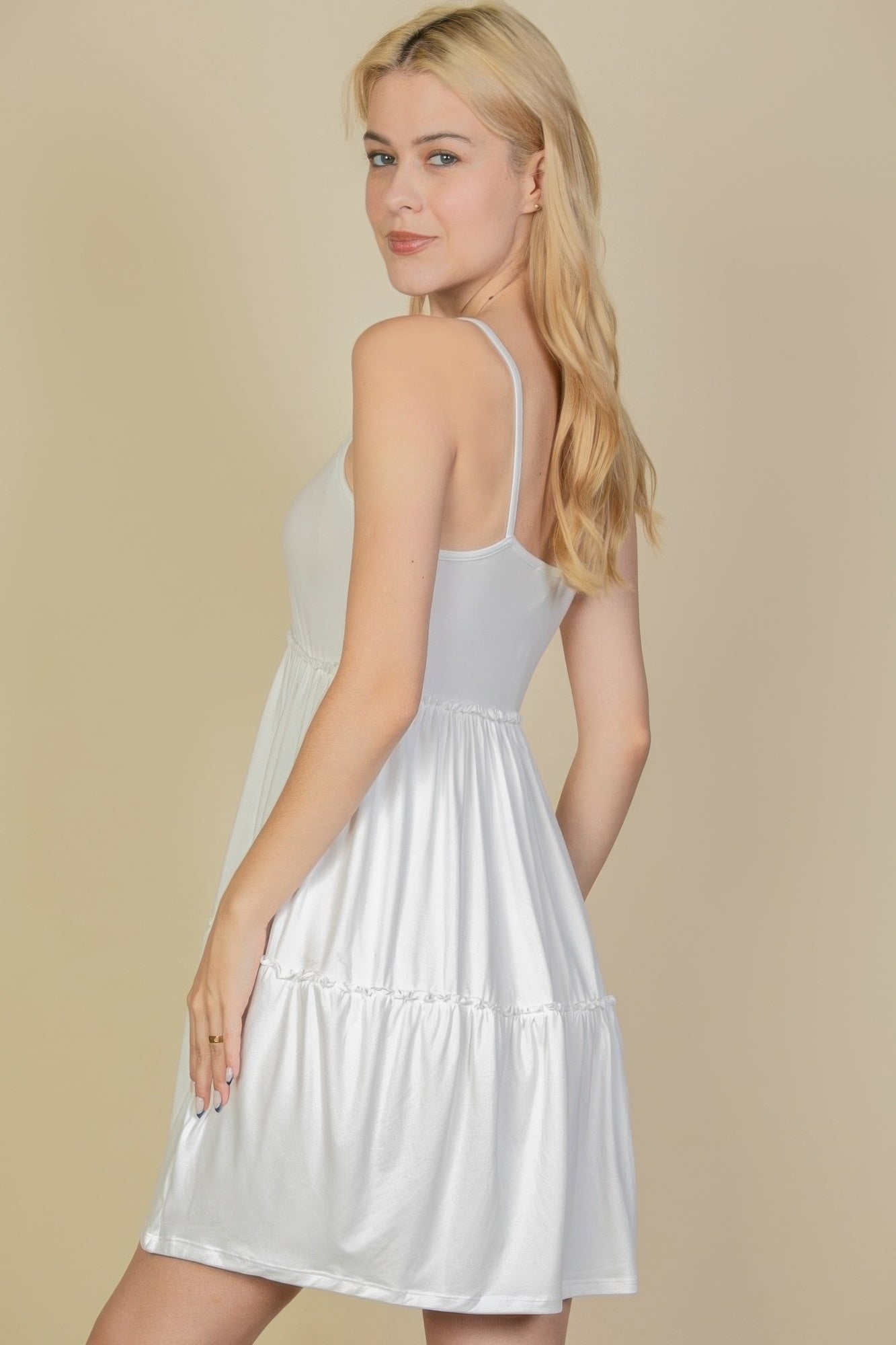 Tiered Cami Mini Swing Dress