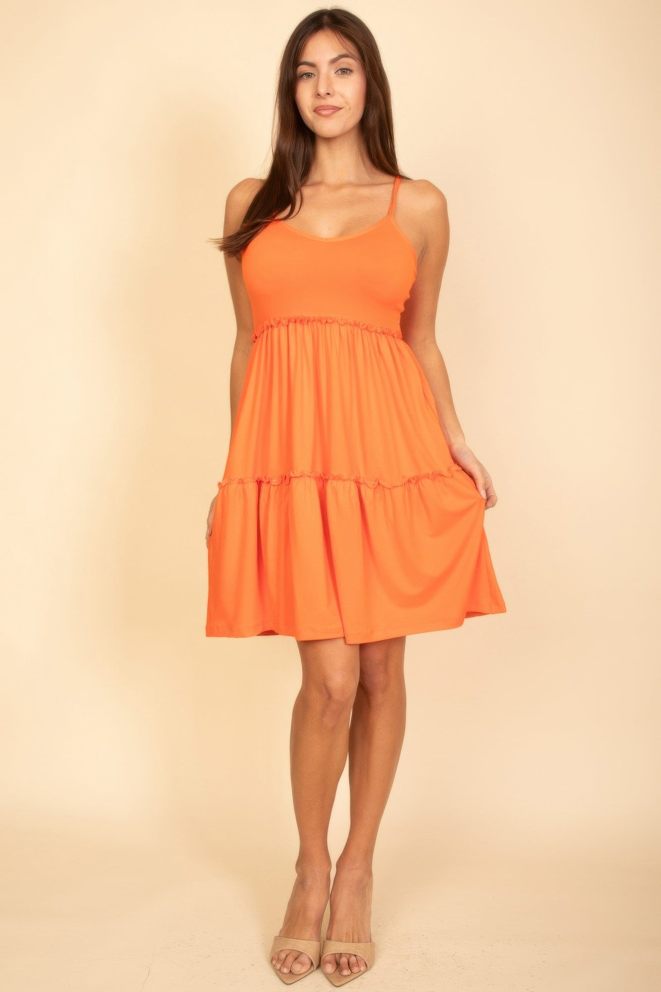 Tiered Cami Mini Swing Dress