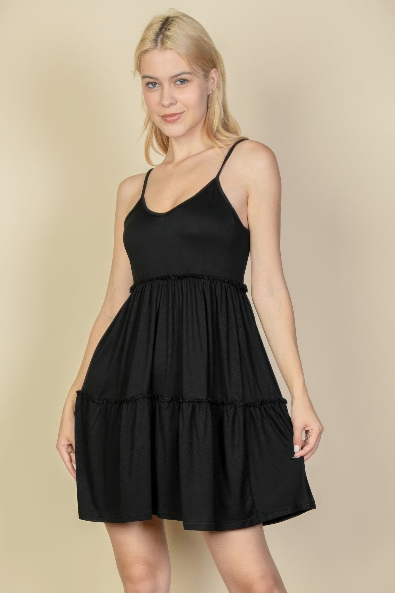 Tiered Cami Mini Swing Dress