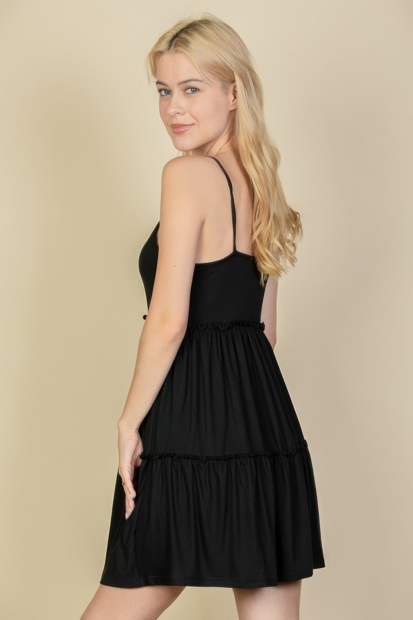 Tiered Cami Mini Swing Dress