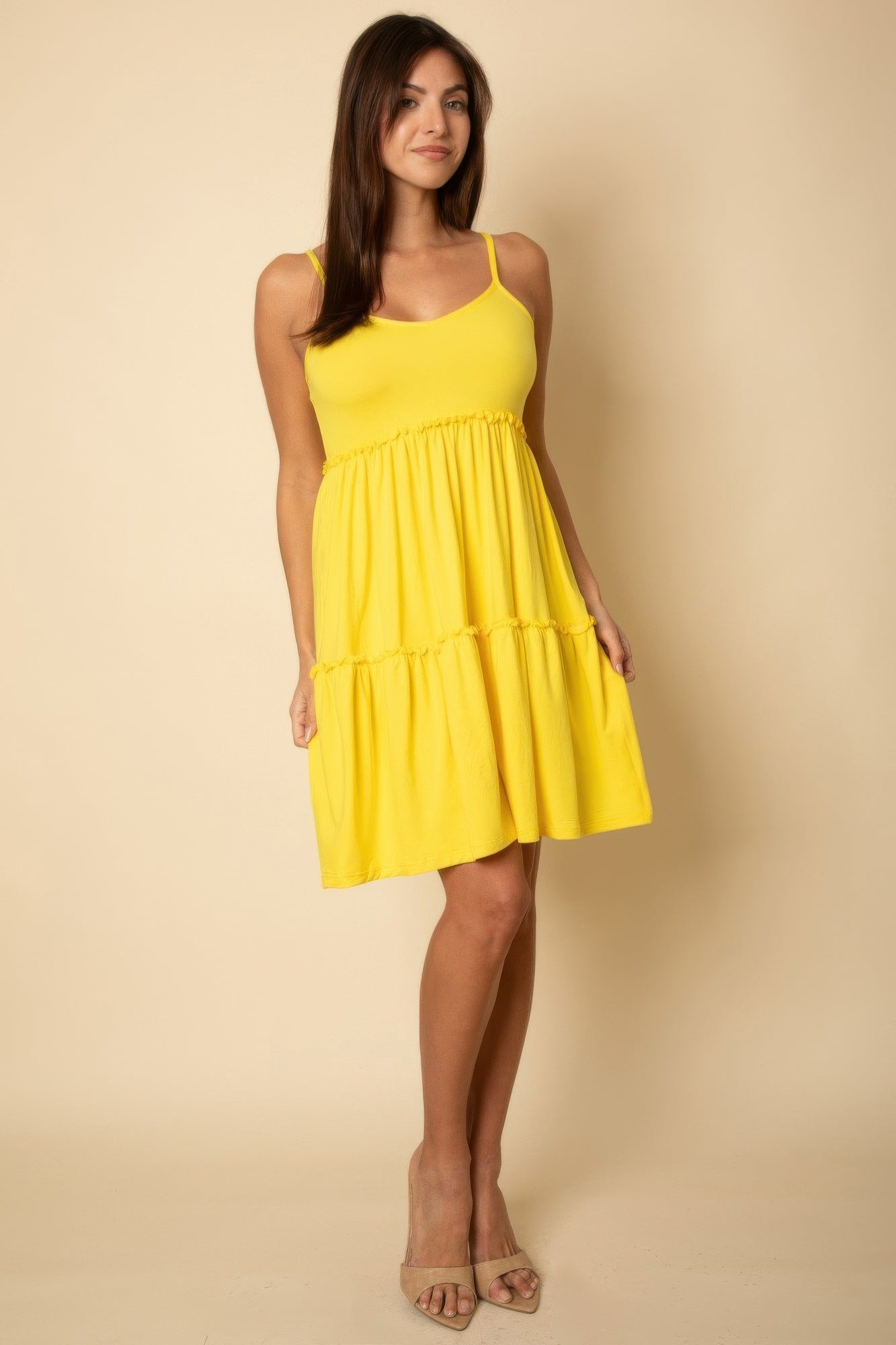 Tiered Cami Mini Swing Dress