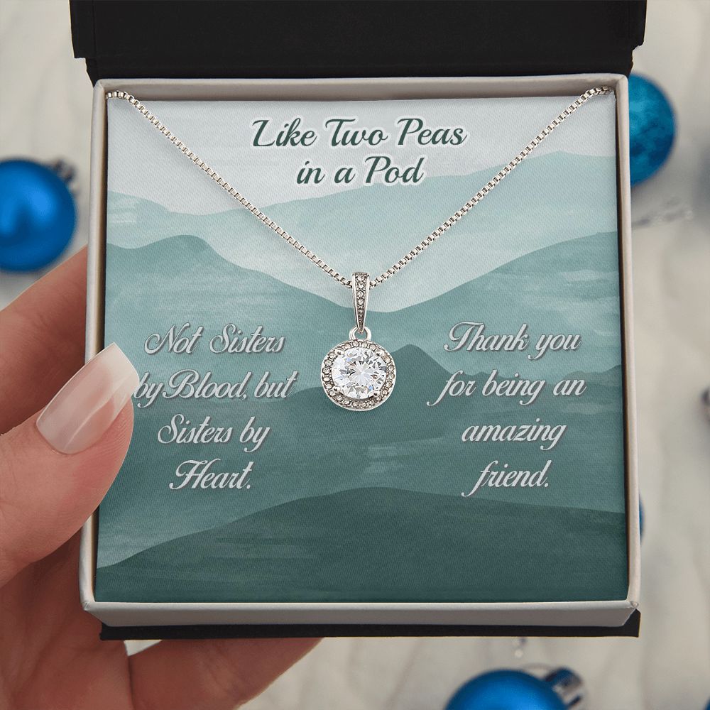 Two Peas In A Pod-Eternal Hope Friendship Necklace - Shopping Therapy Jewelry