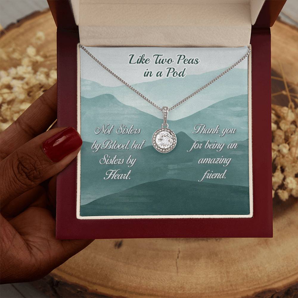 Two Peas In A Pod-Eternal Hope Friendship Necklace