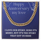 I Love Our Story-The Cuban Link Chain For Men - Shopping Therapy, LLC Jewelry