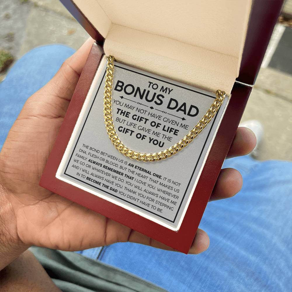 Bonus Dad Cuban Link Chain For Stepdad