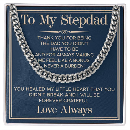 Love You Always Cuban Link Chain For Him - Shopping Therapy, LLC Jewelry