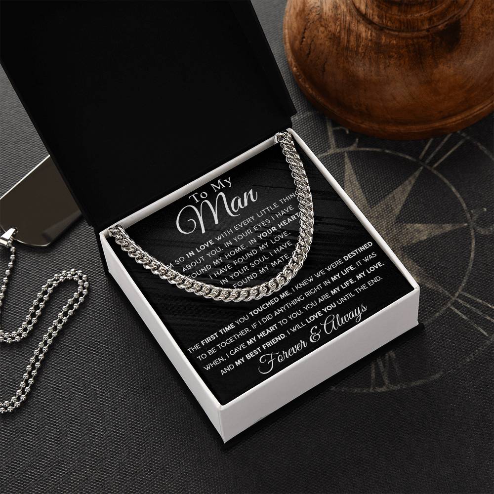 Until The End Men's Cuban Link Chain For Him - Shopping Therapy Jewelry