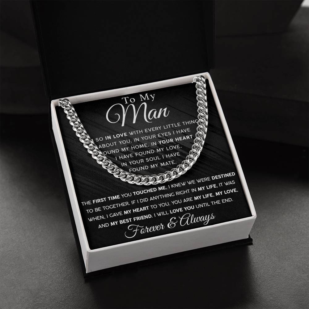 Until The End Men's Cuban Link Chain For Him - Shopping Therapy Jewelry