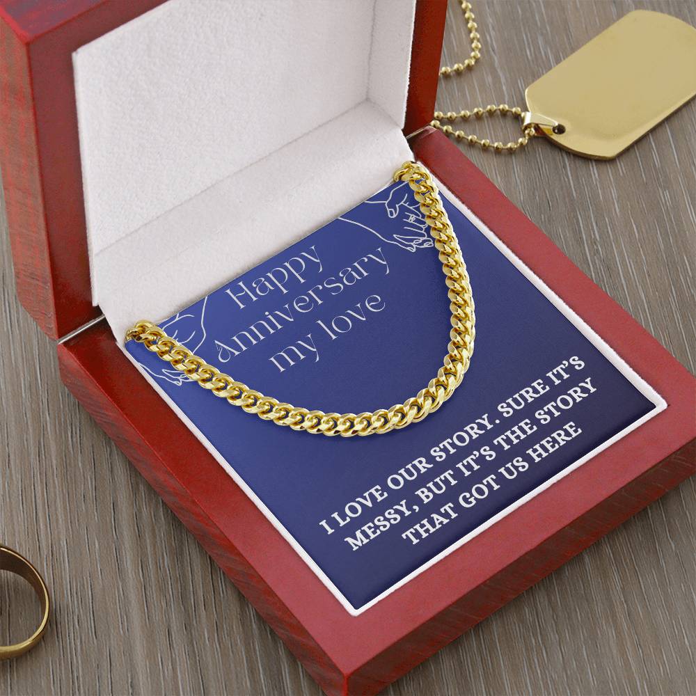 I Love Our Story-The Cuban Link Chain For Men - Shopping Therapy, LLC Jewelry