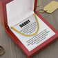 Best Father Ever Cuban Link Chain For Men - Shopping Therapy, LLC Jewelry