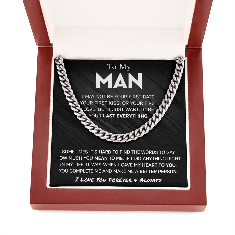 Last Everything Cuban Link Chain for Men - Shopping Therapy Jewelry