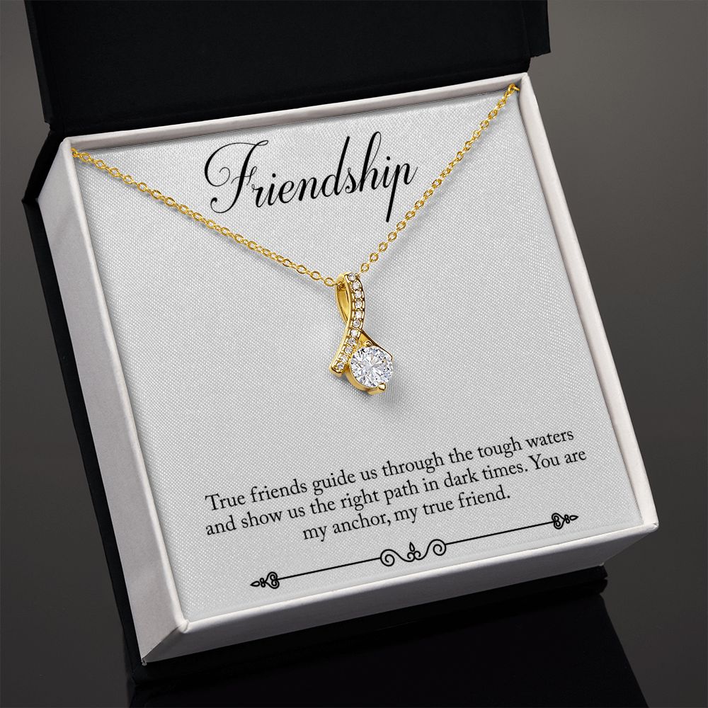 Alluring Beauty Friendship Necklace - Shopping Therapy 18K Yellow Gold Finish / Standard Box Jewelry