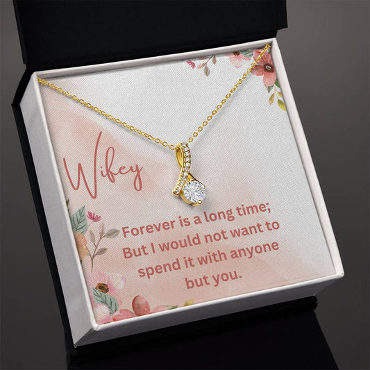 Forever is a long time-Alluring Beauty Women's Necklace - Shopping Therapy, LLC Jewelry