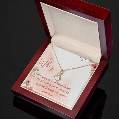 Forever is a long time-Alluring Beauty Women's Necklace - Shopping Therapy, LLC Jewelry