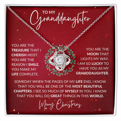 Granddaughter Love Knot Necklace - Shopping Therapy, LLC Jewelry