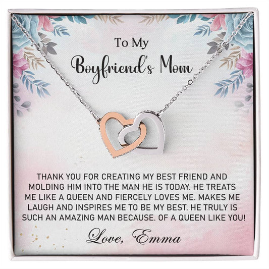 My Boyfriend's Mom-Interlocking Hearts Necklace