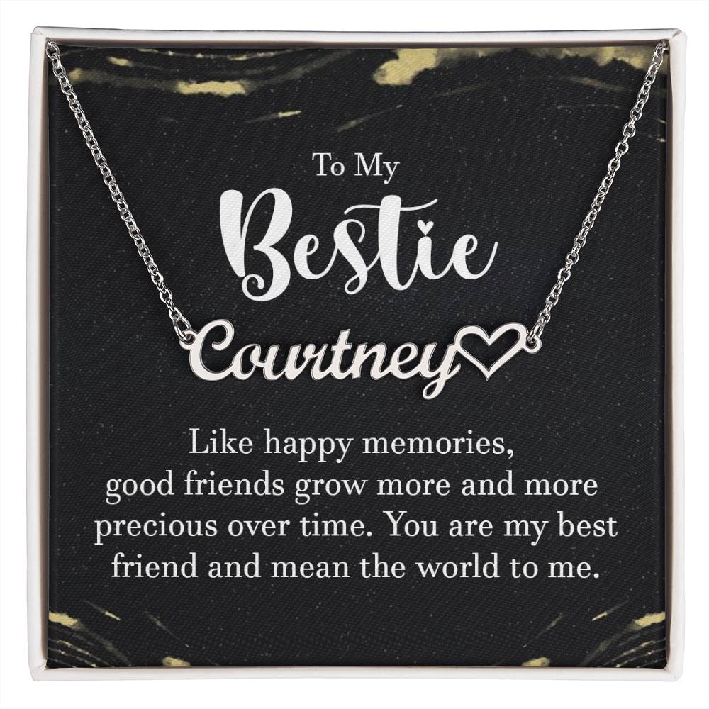 To My Bestie-A friendship Necklace