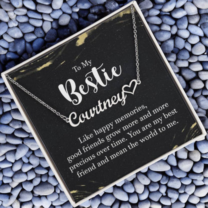 To My Bestie-A friendship Necklace - Shopping Therapy, LLC Jewelry