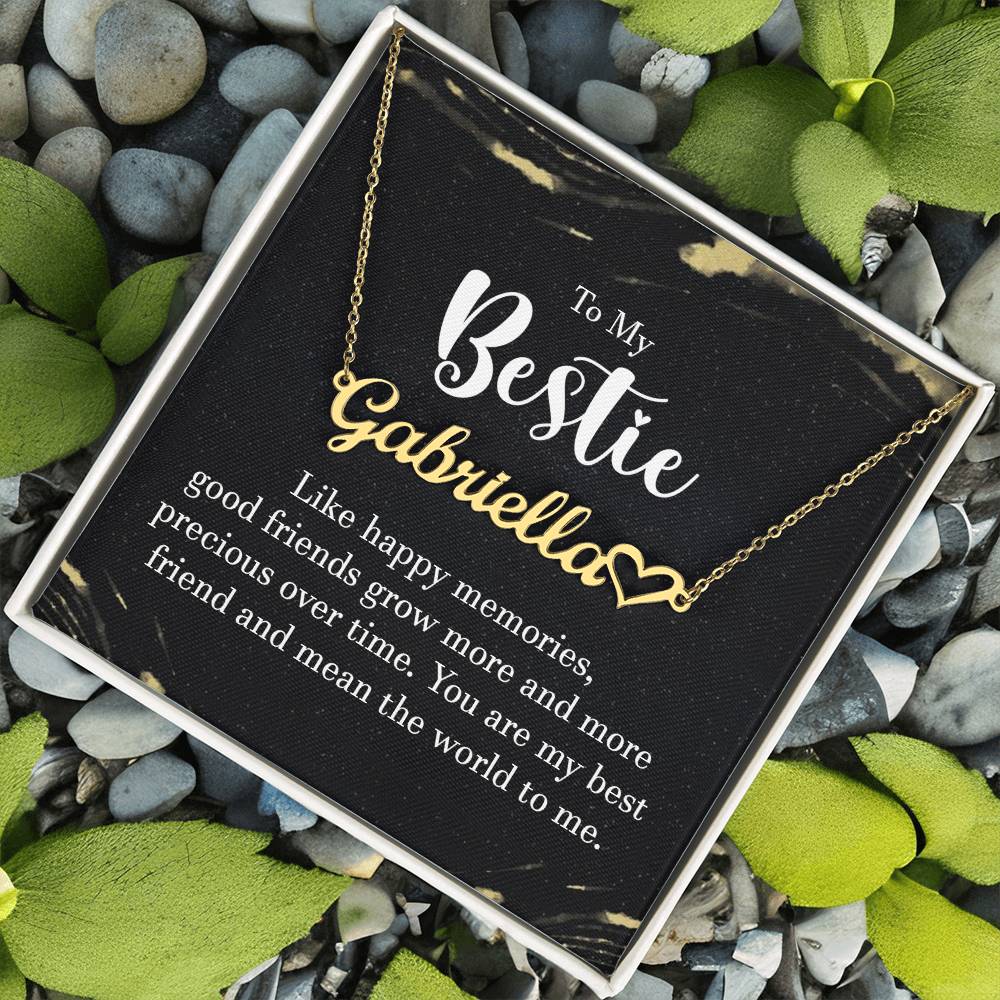 To My Bestie-A friendship Necklace