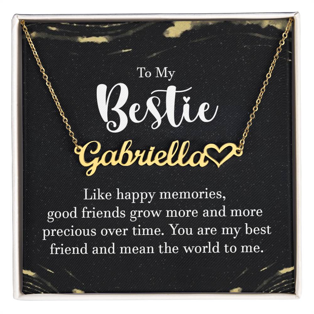 To My Bestie-A friendship Necklace - Shopping Therapy, LLC Jewelry