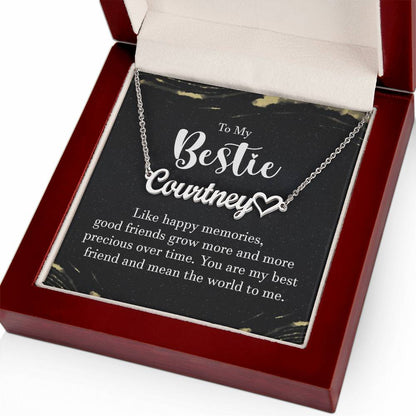 To My Bestie-A friendship Necklace - Shopping Therapy, LLC Jewelry