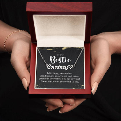 To My Bestie-A friendship Necklace - Shopping Therapy, LLC Jewelry