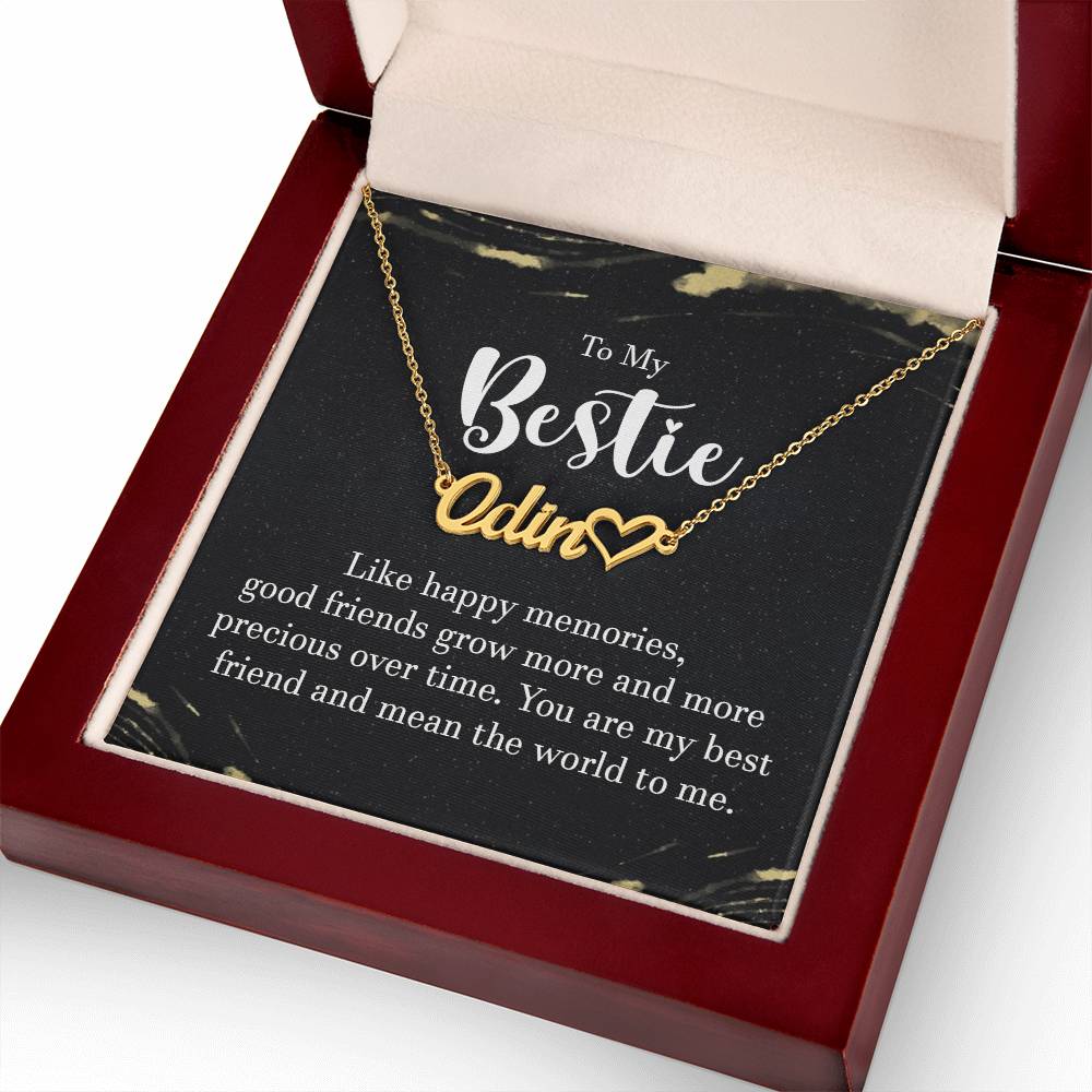 To My Bestie-A friendship Necklace