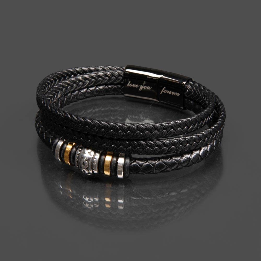 To My Hero Braided Vegan Leather Bracelet - Shopping Therapy, LLC Jewelry