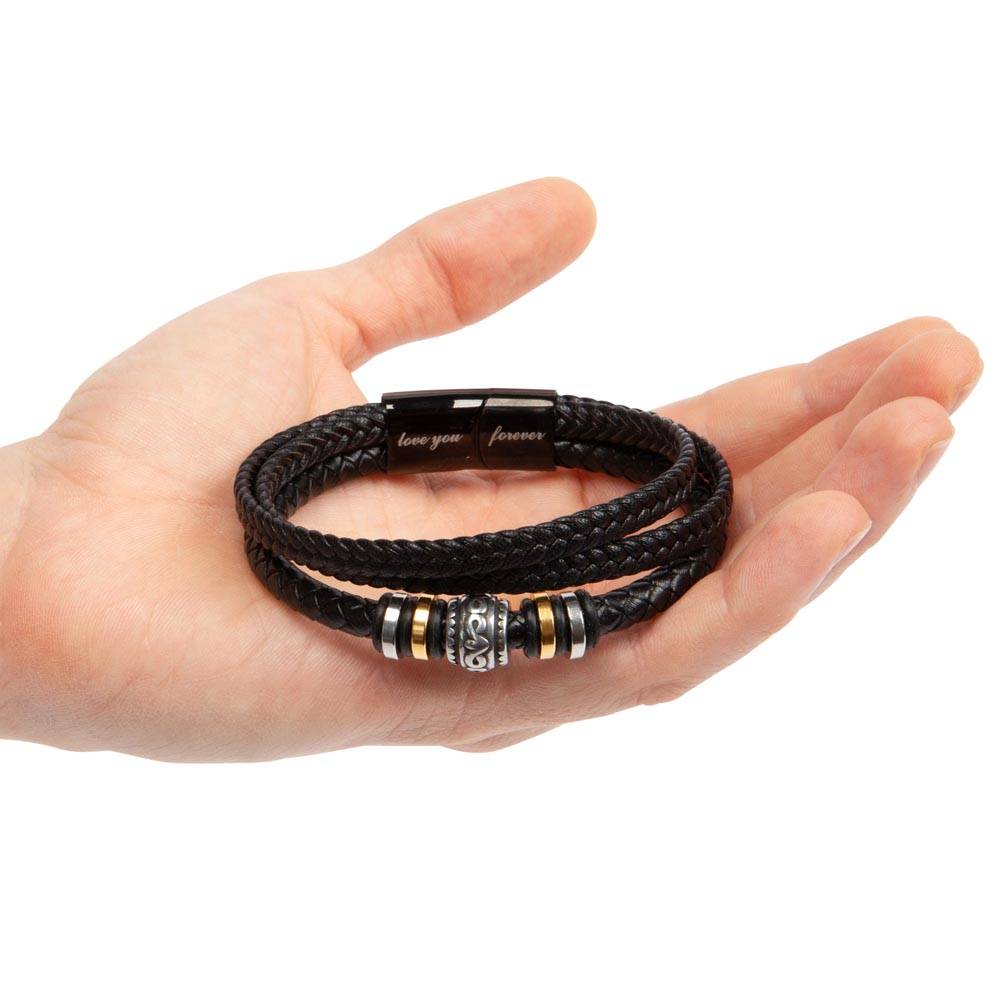 To My Hero Braided Vegan Leather Bracelet - Shopping Therapy, LLC Jewelry