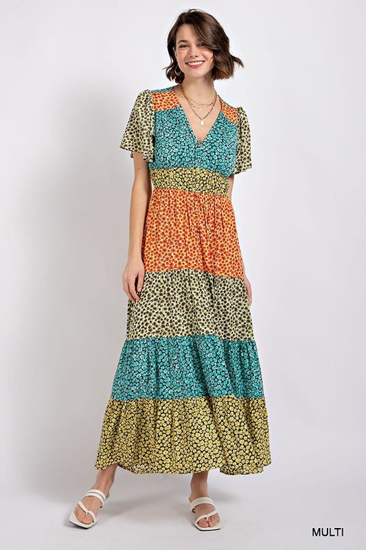 Floral Maxi Dress - Shopping Therapy, LLC 