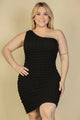 Plus Size Black Mini Dress