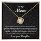 Always On My Mind Love Knot Necklace For Mom - Shopping Therapy, LLC Jewelry