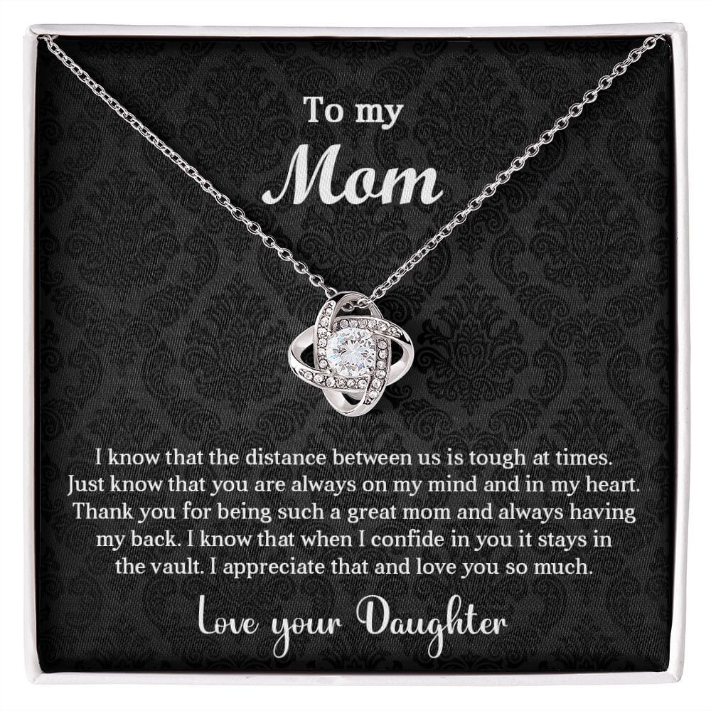 Always On My Mind Love Knot Necklace For Mom - Shopping Therapy, LLC Jewelry