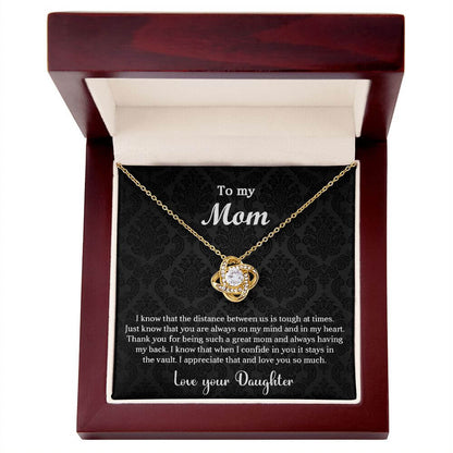 Always On My Mind Mom Love Knot Necklace For Mom - Shopping Therapy, LLC Jewelry
